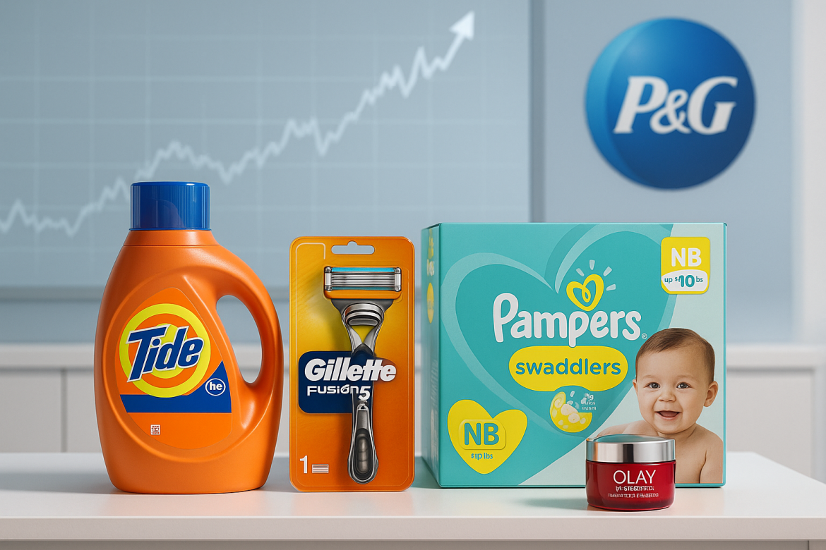 Procter & Gamble (NYSE: PG) reported stronger-than-expected fiscal first-quarter earnings and revenue on Friday, driven by higher demand for its beauty and grooming products. The consumer goods giant managed to outperform Wall Street’s expectations even as it faced increased costs from tariffs and a challenging global environment.Shares of P&G rose as much as 4% in premarket trading following the report. The company reiterated its full-year outlook for sales and earnings, reflecting steady confidence in its underlying business despite ongoing economic headwinds.Earnings and revenue surpass estimatesFor the quarter ended September 30, Procter & Gamble reported adjusted earnings per share of $1.99, surpassing analysts’ estimates of $1.90, according to data from LSEG. Revenue came in at $22.39 billion, ahead of expectations of $22.18 billion and up 3% year over year.Net income attributable to the company rose to $4.75 billion, or $1.95 per share, compared with $3.96 billion, or $1.61 per share, a year earlier. Excluding restructuring costs and other items, the consumer products leader earned $1.99 per share.Organic sales, which exclude the impact of acquisitions, divestitures, and foreign exchange, increased 2% during the quarter. However, overall volume was flat compared with the prior year, signaling that growth was primarily driven by pricing rather than a rise in unit sales.Diverging consumer behavior in a ‘K-shaped’ economyP&G executives acknowledged that while sales were higher, consumer behavior continues to reflect caution amid persistent inflation and uneven income recovery. Chief Financial Officer Andre Schulten described the current landscape as “not great, but stable,” noting that consumer patterns have been consistent in recent quarters.In the US, P&G’s largest market, consumption across its product categories has slowed slightly. The company observed a “K-shaped” trend—where higher-income consumers are buying larger pack sizes from mass and online retailers to maximize value, while lower-income households are stretching existing supplies longer and delaying repeat purchases.Volume declines were most notable in the health care and fabric and home care divisions—home to brands like Tide and Swiffer—which both saw volumes fall 2%. The baby, feminine, and family care segment, which includes Pampers and Tampax, reported flat volume.By contrast, P&G’s beauty division performed well, with volume growth of 4% and sales up 6%, buoyed by strong demand for brands such as Olay and SK-II. The grooming business, which includes Gillette and Venus, also posted a modest 1% increase in volume and 5% sales growth.Tariff costs and fiscal 2026 outlookThe company said it now expects $400 million in after-tax costs related to tariffs for fiscal 2026—down from its earlier forecast of $800 million—following the removal of retaliatory tariffs on Canadian goods. CEO Jon Moeller told CNBC that P&G therefore plans to raise prices less than initially anticipated.However, new uncertainty has emerged after President Donald Trump announced the termination of trade talks with Canada, which could lead to higher costs for importers like P&G.Despite these challenges, P&G reaffirmed its fiscal 2026 guidance, projecting sales growth between 1% and 5% and core earnings per share of $6.83 to $7.09.“These results keep us on track to deliver within our guidance ranges on all key financial metrics for the fiscal year,” Moeller said, emphasizing the company’s resilience in a “challenging consumer and geopolitical environment.”Shares of Procter & Gamble are down 9.8% year to date, but Friday’s upbeat earnings report provided a lift, underscoring investors’ continued confidence in the company’s steady execution and brand strength.The post <a href="https://invezz.com/news/2025/10/24/procter-gamble-shares-surge-after-q1-results-beating-expectations/">Procter & Gamble shares surge after Q1 results beating expectations</a> appeared first on <a href="https://invezz.com/">Invezz</a>