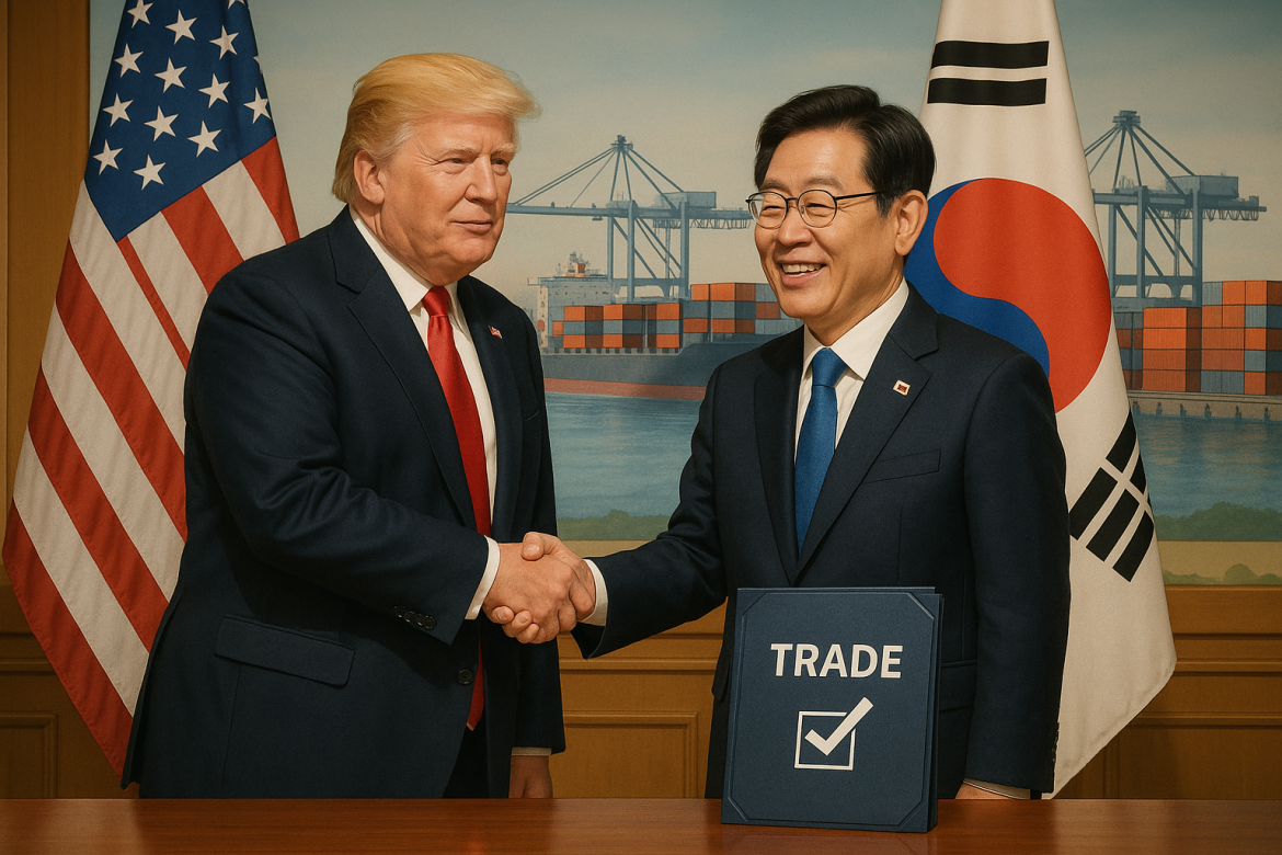 The United States and South Korea have reached an agreement on the key details of a long-awaited trade deal, according to South Korean presidential chief of staff for policy Kim Yong-beom. The announcement came after a bilateral meeting between President Lee Jae Myung and US President Donald Trump on the sidelines of the APEC Summit in Gyeongju on Wednesday.The two leaders finalized discussions that had been ongoing since July, when the countries agreed on the general framework of the deal. That preliminary agreement had already <a href="https://invezz.com/news/2025/07/31/south-korea-avoids-25-tariffs-in-new-trade-deal-with-us-commits-billions-in-high-tech-energy/">reduced reciprocal tariffs to 15%</a>, though South Korea’s automobile exports to the US were still subject to a 25% tariff. Wednesday’s meeting resolved those remaining issues, with the auto tariff now expected to fall to 15%, matching Japan’s rate.The agreement also includes tariff adjustments on semiconductors, making them more competitive relative to products from Taiwan. Trump said the deal is “pretty much finalized,” although no formal signing has yet taken place.$350 Billion investment commitment and shipbuilding cooperationA key component of the deal involves $350 billion in South Korean investments in the US economy. According to Kim, $200 billion will be invested in cash and the remaining $150 billion will come through shipbuilding cooperation led by South Korean companies. The cash portion will be deployed gradually over several years, with annual investments capped at $20 billion depending on business progress.This structure, Kim explained, is designed to manage the pressure on South Korea’s foreign exchange market, which was a significant concern when Washington initially requested the entire sum be paid upfront in cash.“The limit would make it manageable for South Korea’s market stability,” Kim said, emphasizing that the arrangement balances US investment goals with Seoul’s economic resilience.President Trump described the discussions as “determined” and “tremendous,” adding that the two countries reached conclusions on “a lot of very important items,” including trade and national security. The US president also praised the meeting’s atmosphere and South Korea’s hospitality, highlighting the ceremonial gestures extended by his hosts.Ceremony, symbolism, and ongoing challengesThe talks were accompanied by high-profile diplomatic pageantry. President Lee presented Trump with South Korea’s Grand Order of Mugunghwa, the country’s highest honor, and a replica of a Silla Kingdom royal crown during a ceremony at the Gyeongju National Museum. The visit featured elaborate displays, including a band performance of Trump’s campaign anthem “Y.M.C.A.” and a lunch showcasing US-raised beef.While the warm reception underscored improved relations, both sides acknowledged that some issues remain unresolved. The talks follow Trump’s stops in Japan and Malaysia, where he secured new trade and investment commitments. In Japan, the government pledged $550 billion in US investments, with $490 billion already detailed by Commerce Secretary Howard Lutnick.For South Korea, reducing tariffs on autos and semiconductors is a key win, potentially leveling the playing field for Hyundai and Kia, which have been at a disadvantage under the previous 25% US tariff. However, the lingering effects of a <a href="https://invezz.com/news/2025/09/06/south-korean-president-promises-aid-to-citizens-held-in-us-immigration-raid/">US immigration raid on a Hyundai plant in Georgia</a> earlier this year, which led to the detention of more than 300 South Koreans, continue to strain relations.As both nations move toward signing the trade deal, the outcome is poised to have significant economic and political implications, signaling a renewed phase of cooperation between Washington and Seoul amid shifting global trade dynamics.The post <a href="https://invezz.com/news/2025/10/29/us-and-south-korea-near-completion-of-major-trade-deal-worth-350b/">US and South Korea near completion of major trade deal worth $350B</a> appeared first on <a href="https://invezz.com/">Invezz</a>