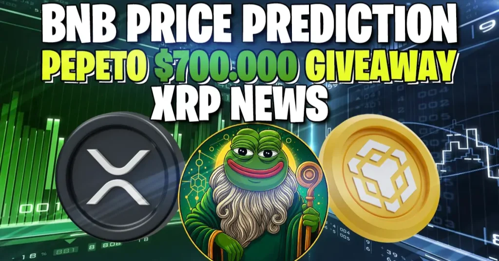 The post <a href="https://coinpedia.org/press-release/why-is-the-crypto-market-down-pepeto-giveaway-and-exchange-announcement/">Why Is The Crypto Market Down? Pepeto Giveaway and Exchange Announcement</a> appeared first on <a href="https://coinpedia.org">Coinpedia Fintech News</a>
The October 2025 crypto crash was triggered by event driven liquidations, ETF outflows, rising real yields and dollar moves, and headline risk hitting the market together.
<strong>BNB Support Area Confirmed: Potential Price Increase Soon?</strong>
On October 21, BNB is trading near a solid support zone between 1,065 and 1,080, a range tested several times in recent weeks. This level continues to attract strong buying interest from institutional investors and large holders.
<em>Source :</em><a href="https://www.tradingview.com/"><em> Trading view</em></a>
If price stays above this support, a rebound is likely to happen. The first levels to watch are near $1,140, then $1,190 and $1,240 as higher targets, given the chance for a short term recovery off the current range.
If the $1,065 floor breaks with force, it could point to more downside pressure.
<strong>XRP Regulation And Liquid Exposure, Evernorth’s Nasdaq Debut</strong>
On October 20, Evernorth Holdings Inc. said it will go public through a SPAC deal with Armada Acquisition Corp II, aiming to build the largest institutional XRP treasury.
The deal, valued at over $1 billion in gross proceeds, sends most funds to buy XRP on the open market. The new entity will trade on Nasdaq under the ticker XRPN, giving investors <a href="https://www.tradingview.com/news/cointelegraph:c5a2aab63094b:0-ripple-linked-evernorth-to-go-public-in-1b-spac-to-build-massive-xrp-treasury/">a regulated path to liquid XRP exposure</a>. The step supports growing institutional confidence in XRP’s long term outlook into 2026.
<strong>What To Do As An Investor While The Market Recovers?</strong>
Analysts see the latest dip as a healthy reset, not a breakdown. With new liquidity coming in and major assets finding a base, confidence across crypto is returning. Past cycles show these recoveries often come before new uptrends, creating a good window to review long term opportunities like Pepeto as attention shifts to price predictions.
<strong>Pepeto $700K Giveaway, 220% Staking Advantage, And Tier 1 Listing Ahead</strong>
With over $7M raised, investors have already shown trust in Pepeto’s audited setup and clear roadmap. Many are adding tokens through the ongoing <a href="https://gleam.io/adE5H/pepeto-7m-giveaway-the-god-of-frogs-rewards-the-faithful-">$700K giveaway</a> and <a href="https://pepeto.io/en/staking">220% staking rewards</a>, pairing short term incentives with long term yield. 
As Pepeto moves closer to its first Tier 1 exchange listing, the project keeps drawing attention through utilities like Pepeto Exchange, set to list leading meme coins, and the high tech Pepeto Swap, mirroring Shiba Inu’s historical utility.
<a href="https://gleam.io/adE5H/pepeto-7m-giveaway-the-god-of-frogs-rewards-the-faithful-">JOIN THE PEPETO GIVEAWAY NOW</a>
Built on PEPE’s legacy and with the same 420 trillion supply, Pepeto evolves with its added T and O as Technology and Optimization, aiming to move meme coins toward real world use. The presale, live at $0.00000016, shows steady demand ahead of a top Tier 1 listing as the project prepares for wider market exposure.
<blockquote> How to Participate1. Join the Pepeto Presale:Contribute a minimum of $100 via <a href="https://t.co/TVepBtQwnp">https://t.co/TVepBtQwnp</a>.2. Complete Giveaway Tasks:Follow, repost, tag friends, and join Pepeto’s official communities.3. Earn Bonus Entries:The more actions you complete, the higher your… <a href="https://t.co/ycJSNoDbHF">pic.twitter.com/ycJSNoDbHF</a>— Pepeto (@Pepetocoin) <a href="https://twitter.com/Pepetocoin/status/1980169172907888928?ref_src=twsrc%5Etfw">October 20, 2025</a></blockquote>
<strong>PRICE PREDICTION: How High Could Pepeto, BNB, XRP, And PEPE Rise If Recovery Trends Hold Into Q4 2025?</strong>
<strong>Asset</strong><strong>Current Price (Oct 2025)</strong><strong>2026 Target Range</strong><strong>Upside Potential</strong><strong>Key Drivers</strong><strong>BNB</strong>$1,065 – $1,080$1,140 – $1,240 Up to ETH levels if CZ expands Binance’s ecosystem+1.1× to +3×Recovery momentum; new Binance utilities could lift BNB toward Ethereum’s valuation zone.<strong>XRP</strong>$2.41$5 short-term, $8–$13 mid-cycle, $27 long-term+2× to +11×Evernorth’s Nasdaq debut provides regulated XRP exposure and renews institutional demand.<strong>PEPE</strong>$0.000006897$0.000008 – $0.000012+1.2× to +1.7×Already near $3B cap; strong meme presence but awaits new catalysts for further growth.<strong>PEPETO</strong>$0.000000160 (presale)When Pepeto reaches Pepe’s price ($0.000006897)<strong>≈43× gain</strong><strong>Same 420T supply as PEPE</strong>, audited presale, $700K giveaway, 220% staking rewards, and PEPETO Exchange growth confirmed.
These projections show how established assets like BNB and XRP can grow through utility and adoption, while newer projects like Pepeto may offer larger upside through staking, technology, and market pace into Q4 2025.
<strong>Act Now, Ahead Of The Next Market Bull Run</strong>
Analysts broadly view the recent pullbacks as temporary. The crypto cycle remains in place, with global liquidity building and institutional money returning. As XRP steadies and BNB consolidates, smaller strong projects often start the rebound.
<strong>Getting Your Pepeto Tokens Is Simple And Secure, Here’s How</strong>
<strong>Visit the official website:</strong> <a href="https://pepeto.io">https://pepeto.io</a>
<strong>Connect your wallet:</strong> MetaMask, Trust Wallet, or WalletConnect compatible options work best.
<strong>Select your payment method:</strong> Choose USDT, ETH, BNB, or credit card.
<strong>Enter the amount you wish to purchase</strong> and confirm the transaction.
<strong>Stake directly</strong> on the platform to start earning up to <strong>220 % APY</strong> while waiting for listing.
<strong>Join Giveaway now</strong>: <a href="https://gleam.io/adE5H/pepeto-7m-giveaway-the-god-of-frogs-rewards-the-faithful-">https://gleam.io/adE5H/pepeto-7m-giveaway-the-god-of-frogs-rewards-the-faithful-</a>